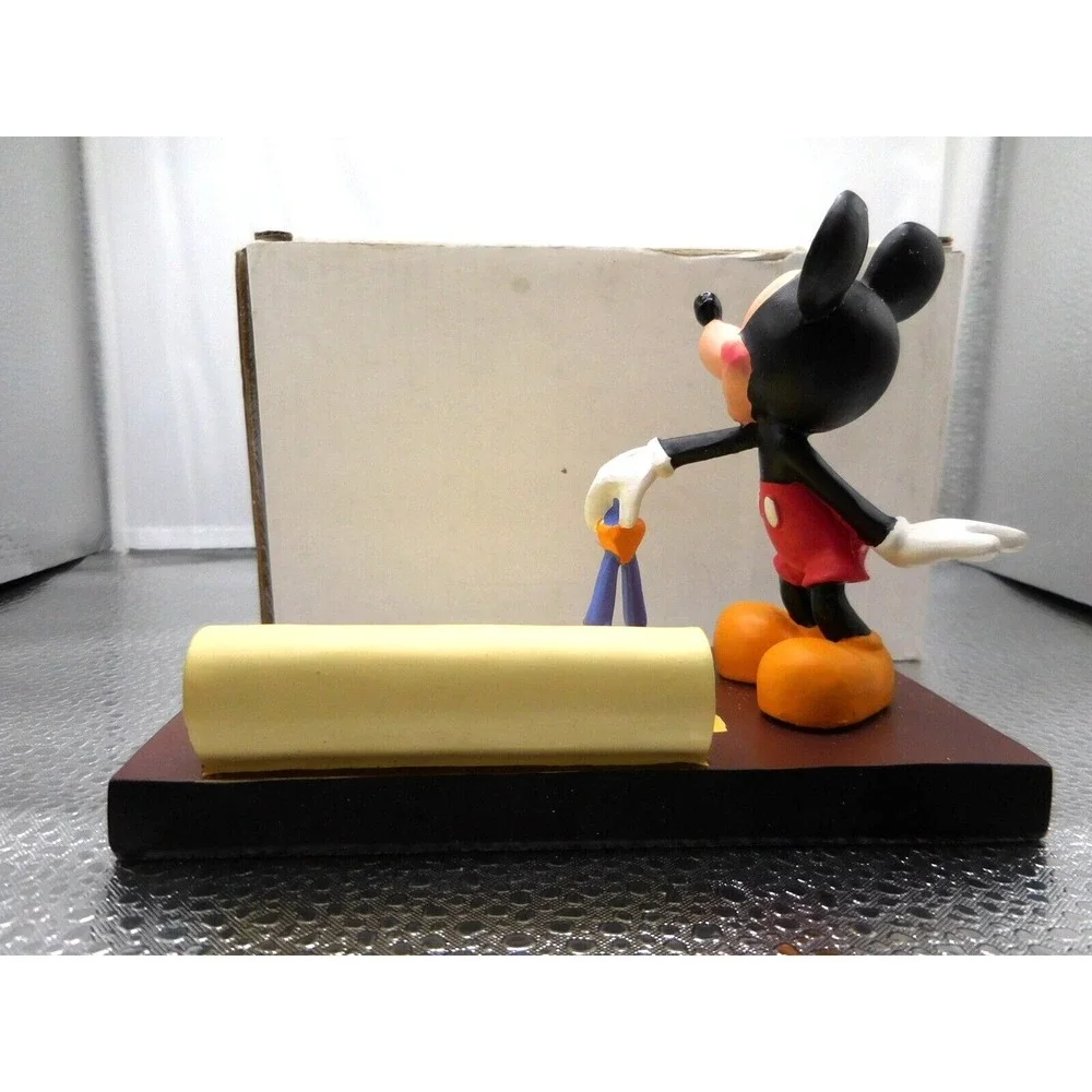 Disney Mickey Mouse Writing Scroll Figure Stand 5 1/2